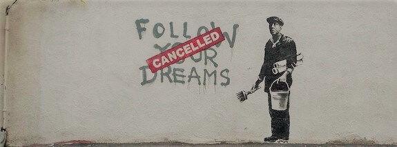 banksy follow your dreams