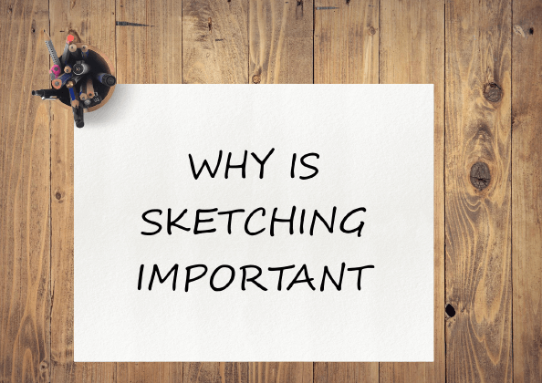 Drawing pad with "Why is Sketching Important" written on it